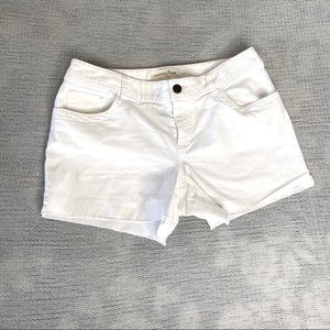 London Jean White Cut Off Shorts Women’s size 6